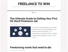 Tablet Screenshot of freelancetowin.com